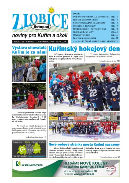 Zlobice – noviny pro Kuřim a okolí  11/2022