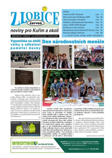 Zlobice – noviny pro Kuřim a okolí  6/2019