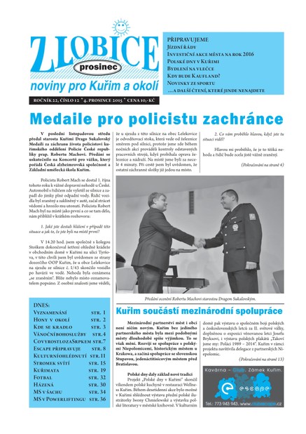 Zlobice – noviny pro Kuřim a okolí  12/2015