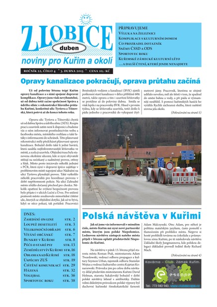 Zlobice – noviny pro Kuřim a okolí  4/2015