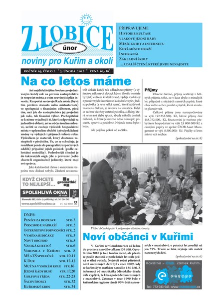 Zlobice – noviny pro Kuřim a okolí  2/2012