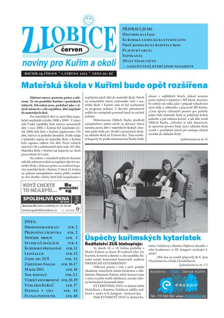 Zlobice – noviny pro Kuřim a okolí  Zlobice - noviny pro Kuřim a okolí 6/2012