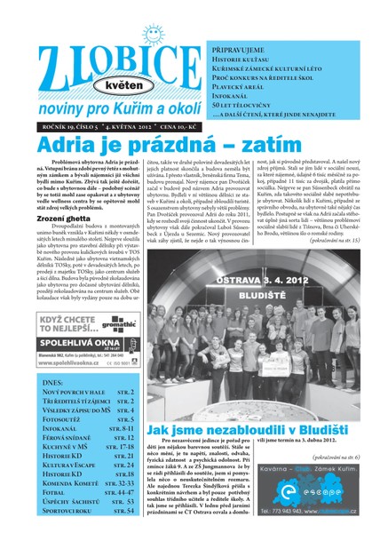 Zlobice – noviny pro Kuřim a okolí  Zlobice - noviny pro Kuřim a okolí 5/2012