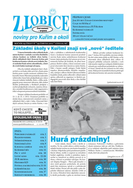 Zlobice – noviny pro Kuřim a okolí  Zlobice - noviny pro Kuřim a okolí 7-8/2012