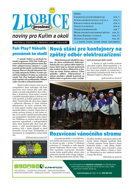 Zlobice – noviny pro Kuřim a okolí  12/2016