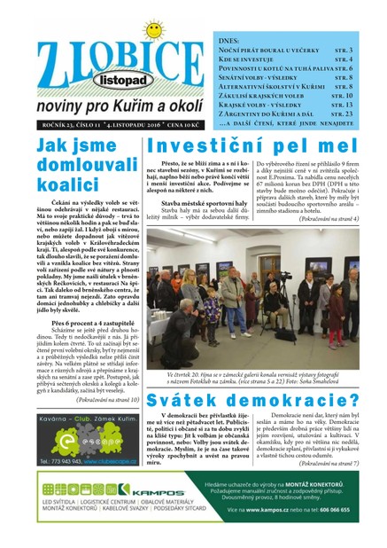 Zlobice – noviny pro Kuřim a okolí  11/2016