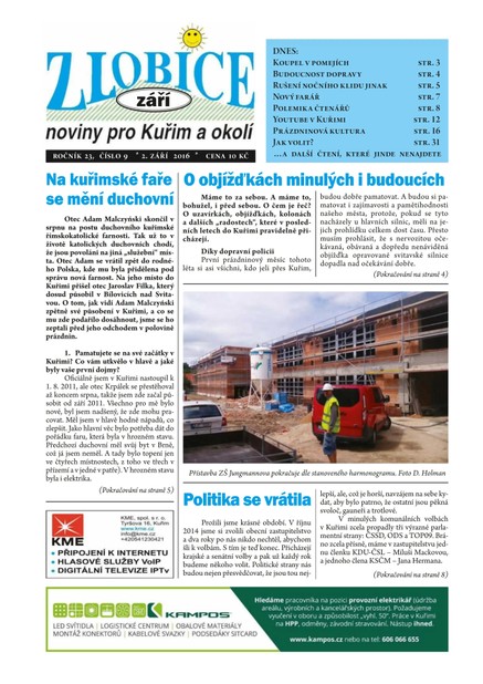 Zlobice – noviny pro Kuřim a okolí  9/2016