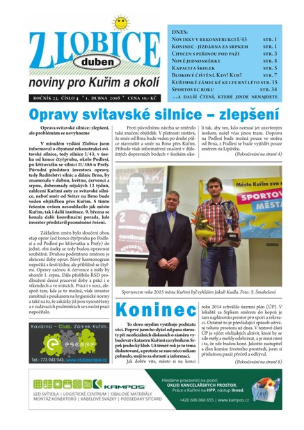 Zlobice – noviny pro Kuřim a okolí  4/2016