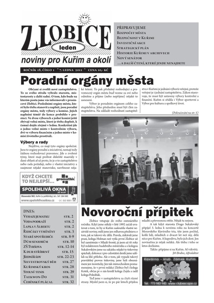 Zlobice – noviny pro Kuřim a okolí  01/2011