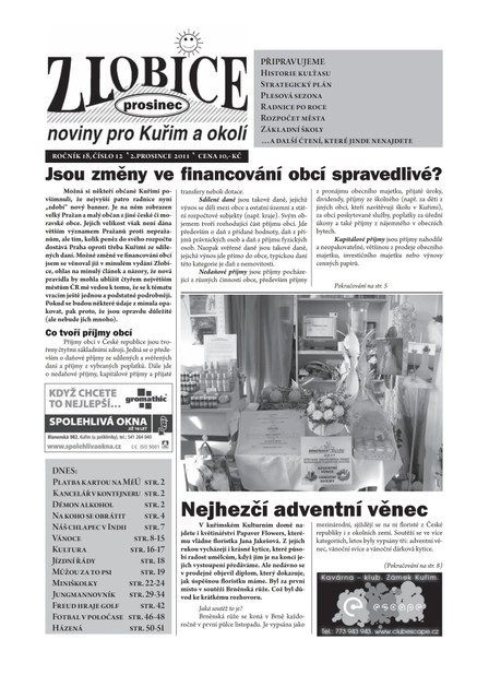 Zlobice – noviny pro Kuřim a okolí  12/2011