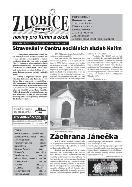 Zlobice – noviny pro Kuřim a okolí  Zlobice 11/2011