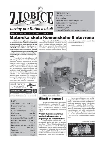 Zlobice – noviny pro Kuřim a okolí  09/2011