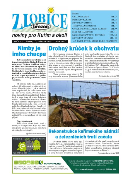 Zlobice – noviny pro Kuřim a okolí  3/2017