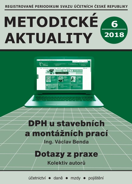 Metodické aktuality Svazu účetních 6/2018