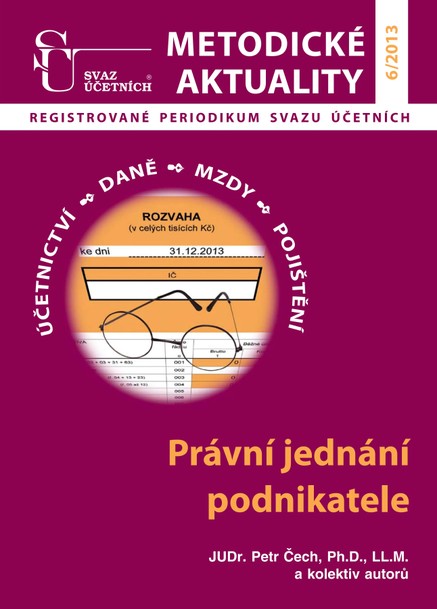 Metodické aktuality Svazu účetních 6/2013