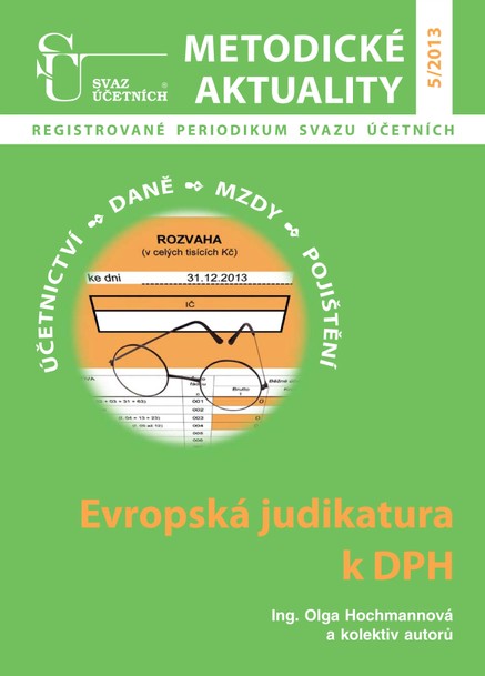 Metodické aktuality Svazu účetních 5/2013