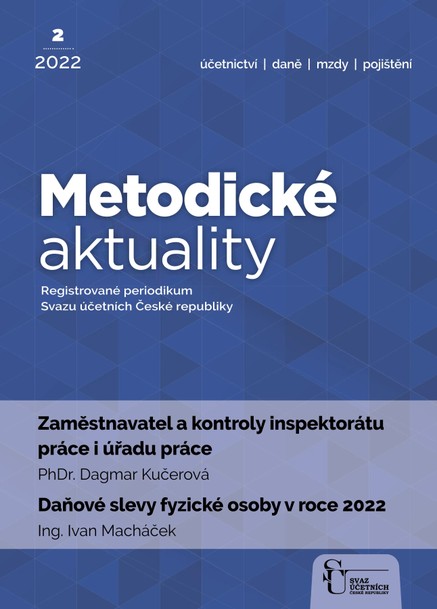 Metodické aktuality Svazu účetních 2/2022