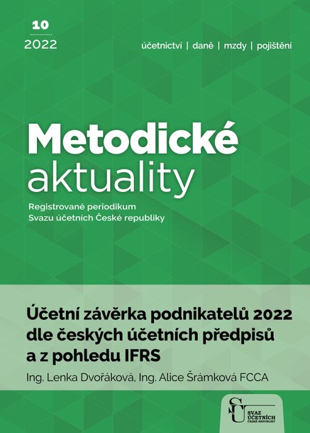 Metodické aktuality Svazu účetních 10/2022