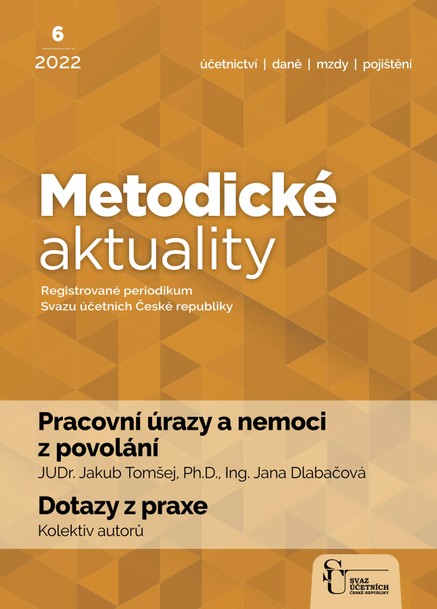 Metodické aktuality Svazu účetních 6/2022