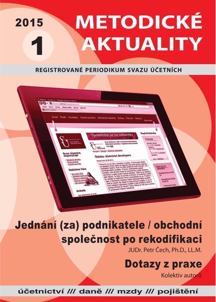 Metodické aktuality Svazu účetních 1/2015