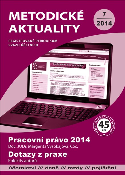 Metodické aktuality Svazu účetních 7/2014