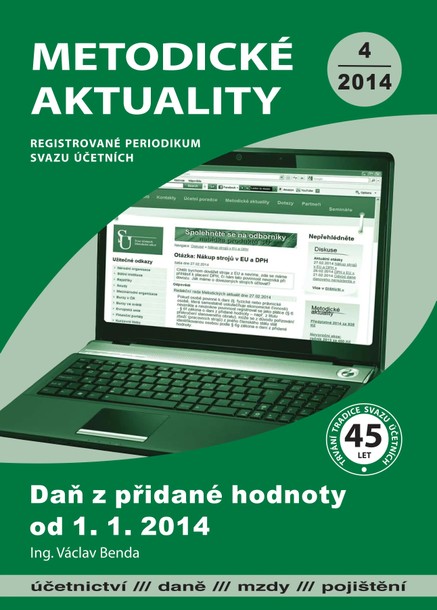 Metodické aktuality Svazu účetních 4/2014