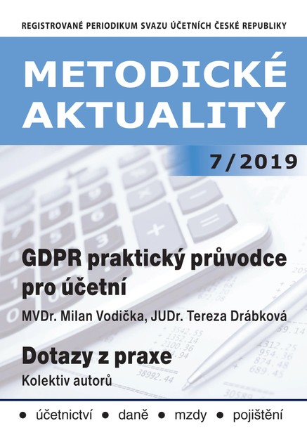 Metodické aktuality Svazu účetních 7/2019