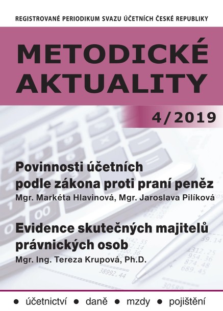 Metodické aktuality Svazu účetních 4/2019