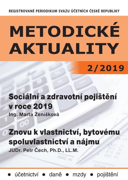 Metodické aktuality Svazu účetních 2/2019