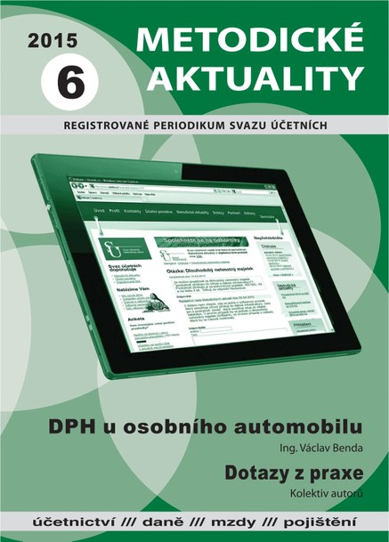 Metodické aktuality Svazu účetních 6/2015