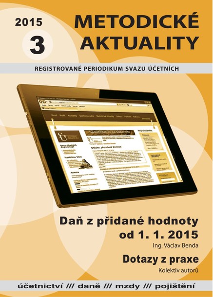 Metodické aktuality Svazu účetních 3/2015