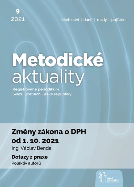 Metodické aktuality Svazu účetních 9/2021