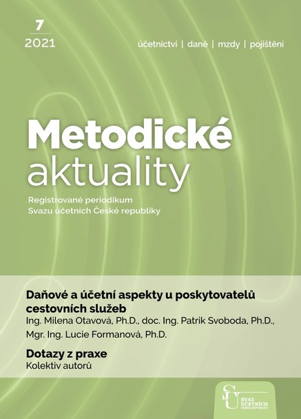 Metodické aktuality Svazu účetních 7/2021