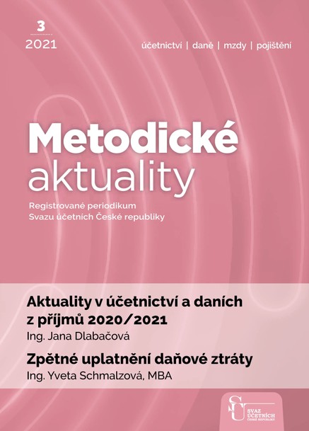 Metodické aktuality Svazu účetních 3/2021