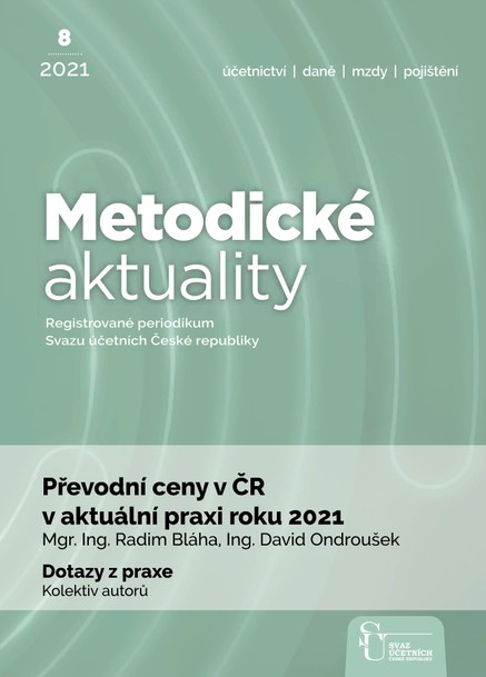 Metodické aktuality Svazu účetních 8/2021