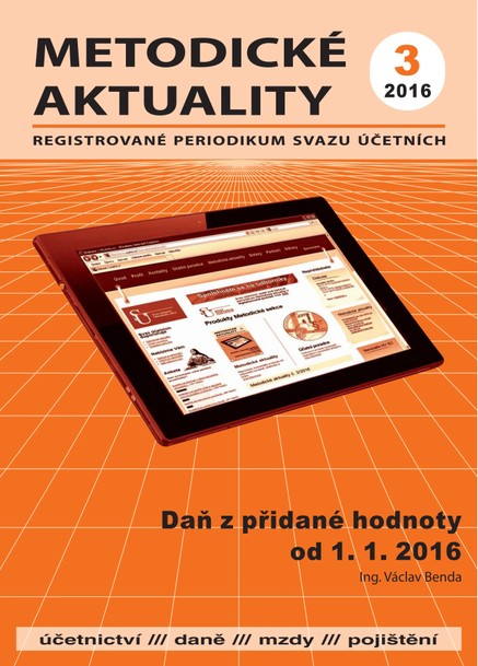 Metodické aktuality Svazu účetních 3/2016