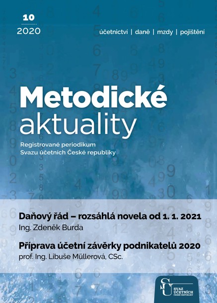 Metodické aktuality Svazu účetních 10/2020