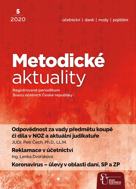 Metodické aktuality Svazu účetních 5/2020