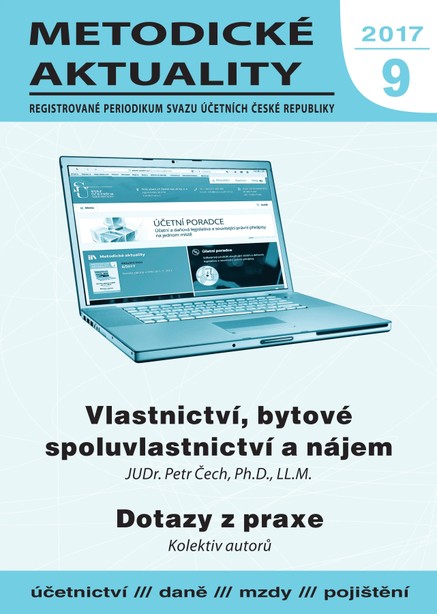 Metodické aktuality Svazu účetních 9/2017