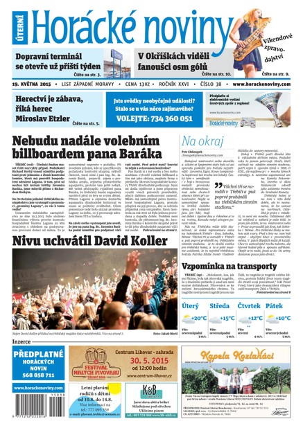 Horácké Noviny úterý 19.5.2015 č. 38