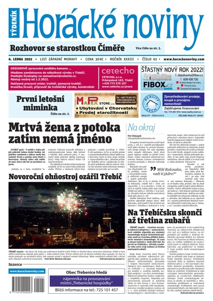 Horácké Noviny Čtvrtek 6.1.2022 č. 001