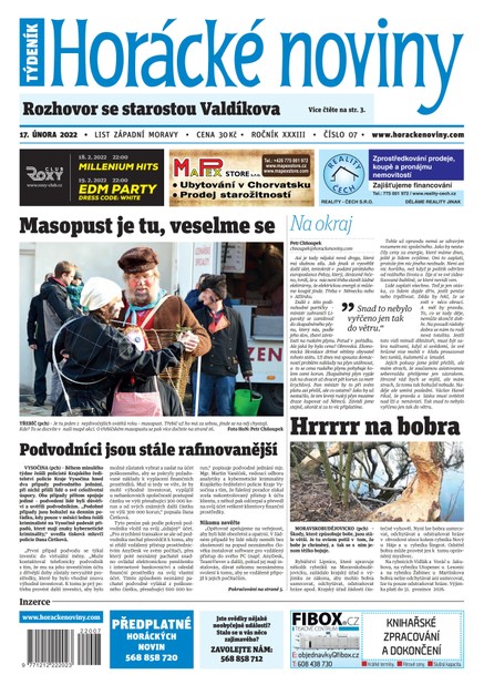 Horácké Noviny Čtvrtek 17.2.2022 č. 007
