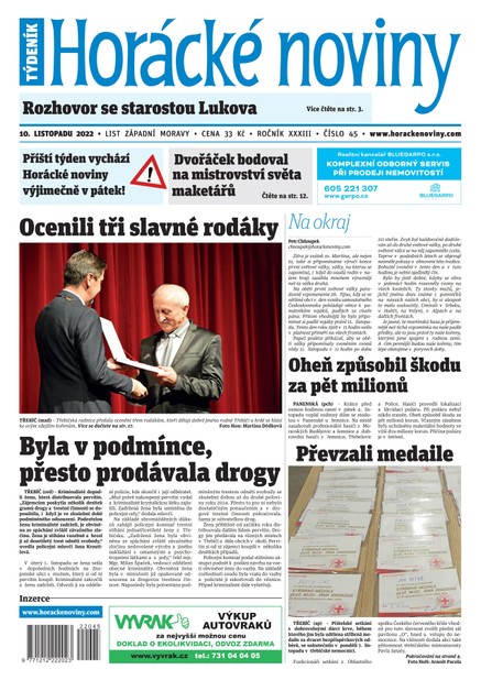Horácké Noviny Čtvrtek 9.11.2022 č. 045