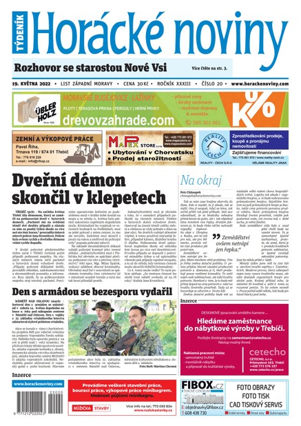 Horácké Noviny Čtvrtek 19.5.2022 č. 020