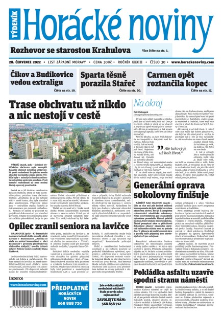 Horácké Noviny Čtvrtek 28.7.2022 č. 030
