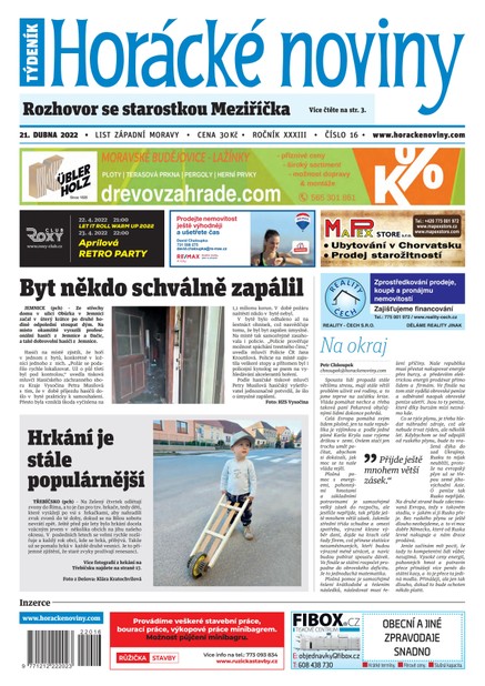 Horácké Noviny Čtvrtek 21.4.2022 č. 016