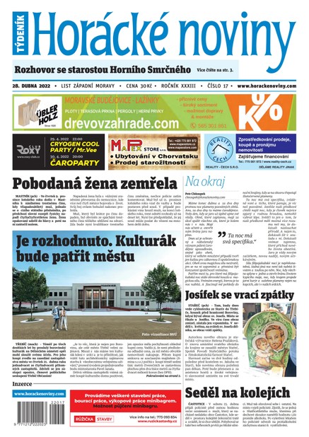 Horácké Noviny Čtvrtek 28.4.2022 č. 017