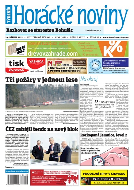 Horácké Noviny Čtvrtek 24.3.2022 č. 012