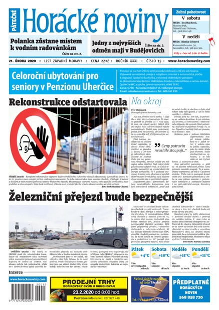 Horácké Noviny Pátek 21.2.2020 č. 015