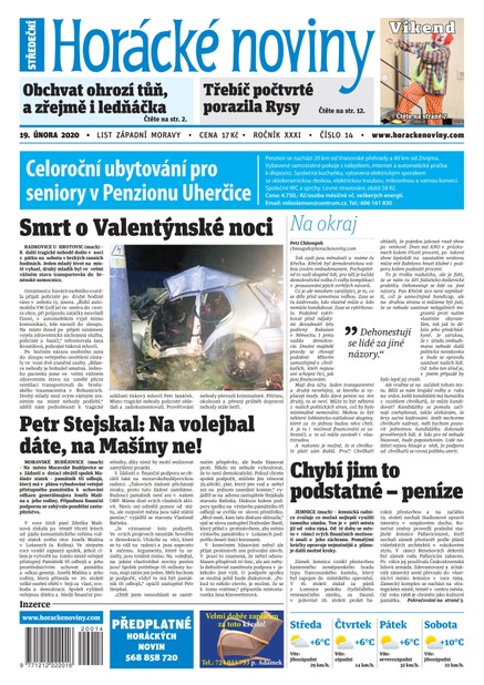 Horácké Noviny Středa 19.2.2020 č. 014